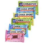 Chikalab шоколад Chikasport протеиновый без сахара - ассорти всех вкусов - 6шт по 100г - изображение