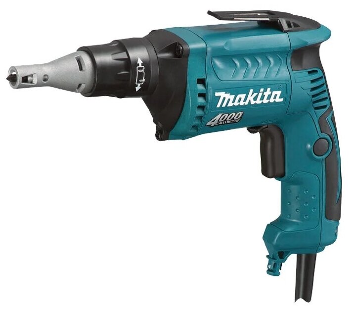 Сетевой обшивочный шуруповерт Makita FS4300JX2 с насадкой для лент с шурупами в кейсе MakPac