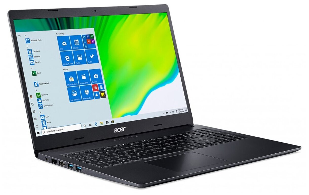 Ноутбук Acer Aspire 3 A315-57G-73F1 NX HZRER01M (156" Core i7 1065G7 8Gb/ HDD 2000Gb GeForce® MX330) Черный