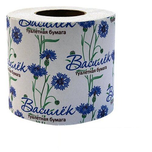 Туалетная бумага Новая линия Василёк однослойная 48 рул.