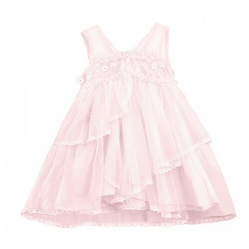 фото Праздничное платье для девочки monna rosa "нежность" розовое, размер 110-116