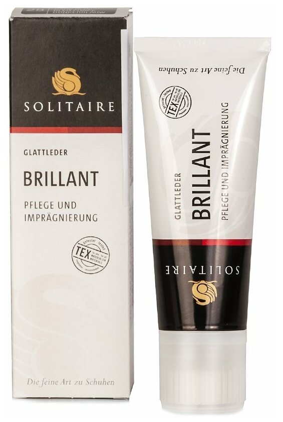 Крем для обуви SOLITAIRE Brillant Crème 75ml гаванна