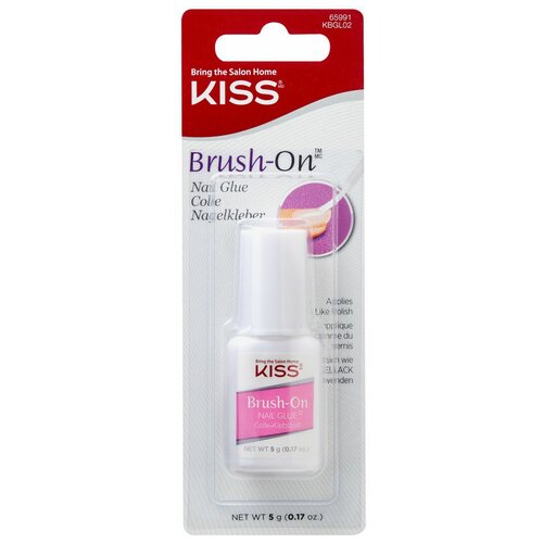 Kiss, Клей для типсов Brush-on, 5 г