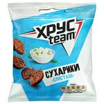 ХРУСteam Сухарики ржано-пшеничные Сметана, 30 г - изображение