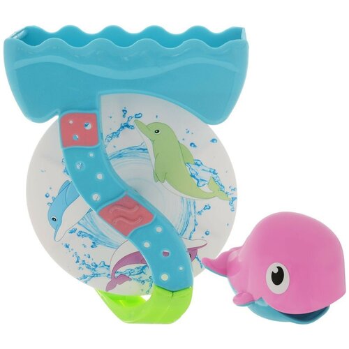 Набор для ванной ABtoys Веселое купание. Мельница (PT-00531), голубой набор игрушек для ванной abtoys веселое купание черепашка мельница с формочкой зелено голубая pt 00543 зелено голубая