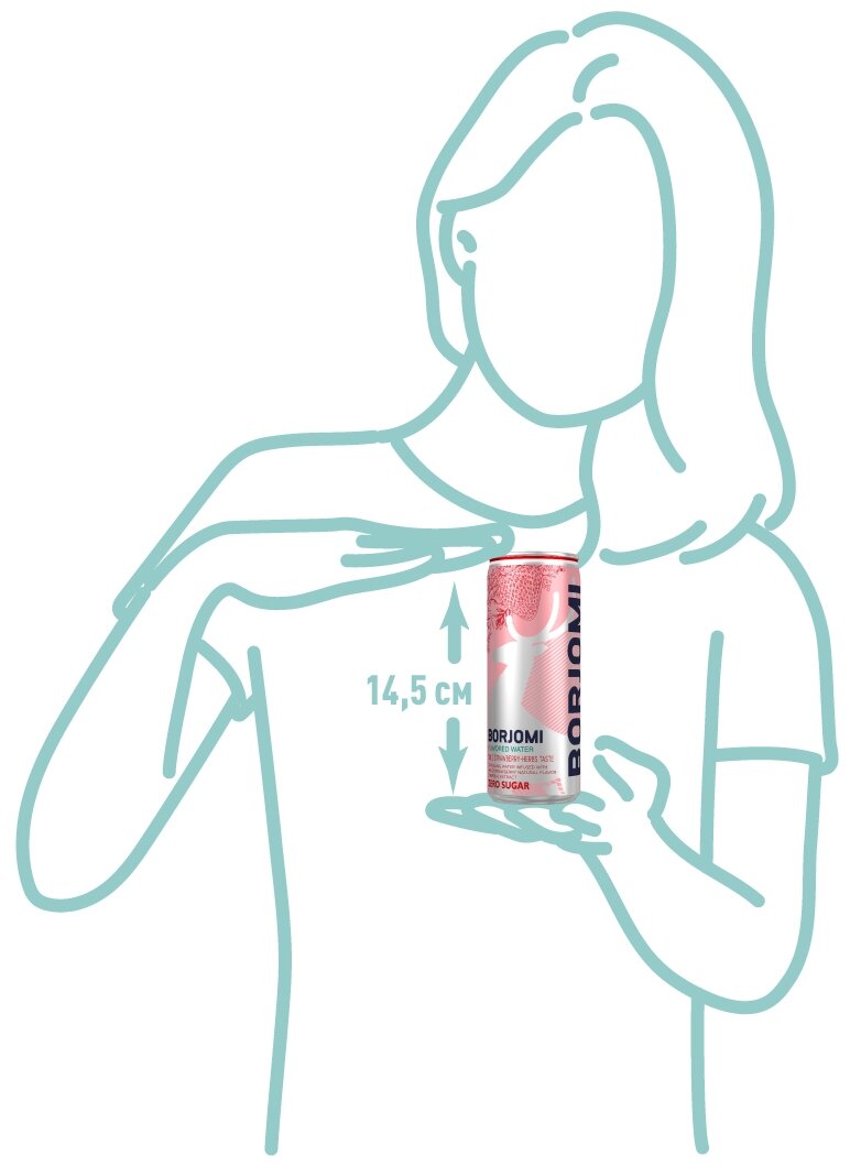 Напиток газированный Borjomi Flavored Water Земляника-Артемизия без сахара, 12 шт по 0.33 л - фотография № 5
