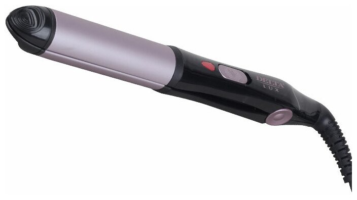 Щипцы для волос DELTA LUX DL-0629T черный с фиолетовым: 2 в 1, диаметр 32мм,вращение шнура 3