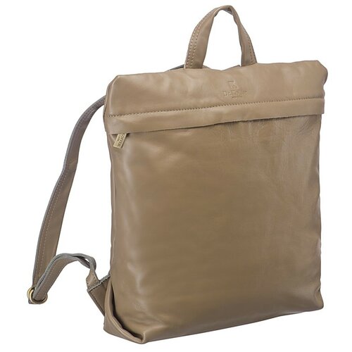 фото Сумка-рюкзак dr.koffer, натуральная кожа, бежевый