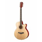 FFG-4001C-NAT Акустическая гитара, с вырезом, цвет натуральный, Foix - изображение