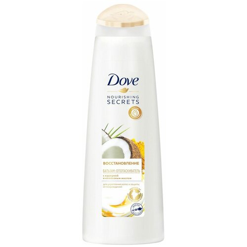 Купить Dove бальзам-ополаскиватель Nourishing Secrets Восстановление с куркумой и кокосовым маслом, 350 мл