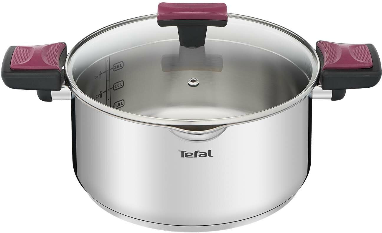 Кастрюля Tefal Cook&Clip 5л с крышкой (G7234674)