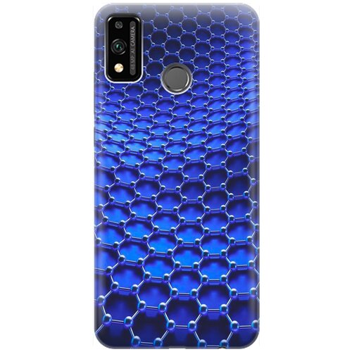 фото Силиконовый чехол на honor 9x lite / хонор 9х лайт с принтом "молекулярная цепь" gosso