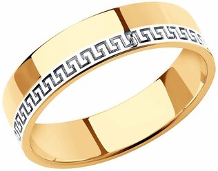 Обручальное кольцо из комбинированного золота 110167 SOKOLOV