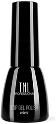 TNL Professional Верхнее покрытие Top Gel Polish Velvet, прозрачный, 3.5 мл