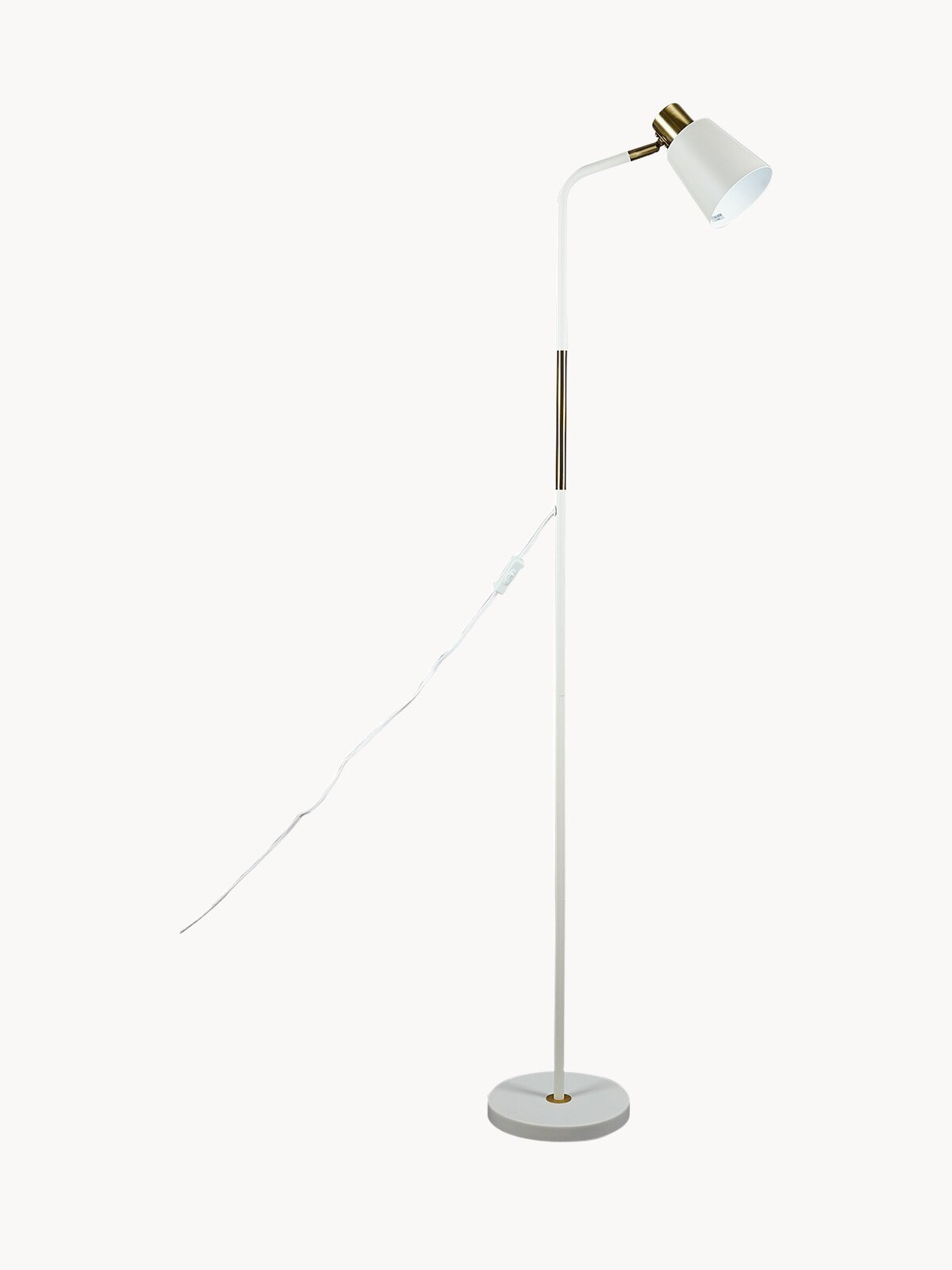 Торшер напольный под лампу E27 60Вт белый с регулировкой наклона TM Uniel