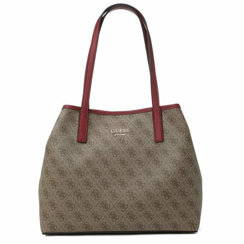 Сумка тоут GUESS, бежево-коричневый сумка тоут guess katey tote коричневый