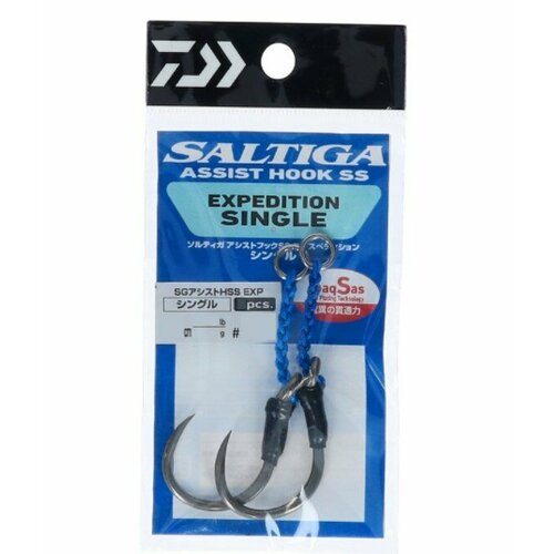 крючки double assist hook asari flash fly ss 04 Daiwa, Ассист хук Saltiga Assist Hook SS Single, #2/0X