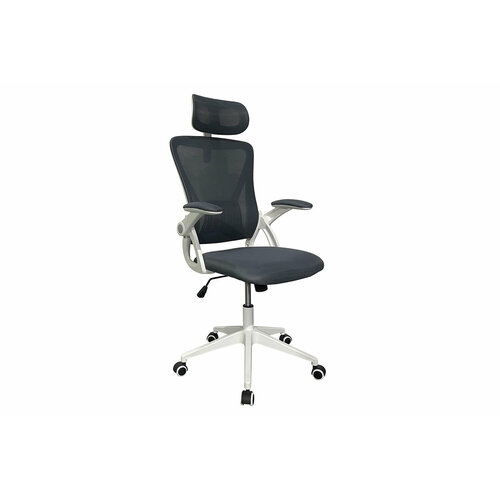 Кресло рабочее KRIST MLM-611777, тёмно-серый (AN-21)/белый