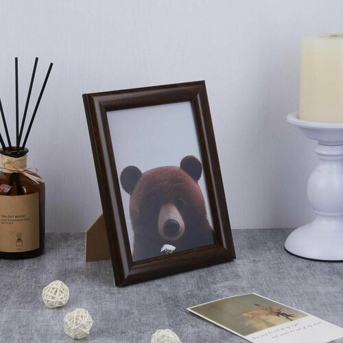 Фоторамка коричневая 13х18см полистирол 311₽