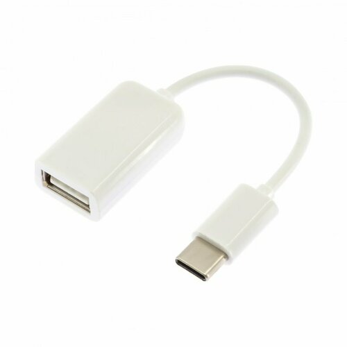 Кабель OTG USB-Type-C, 0.1 м, белый