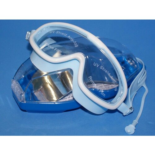 Очки для плавания BL-9300 (Сине-белые - БГ)