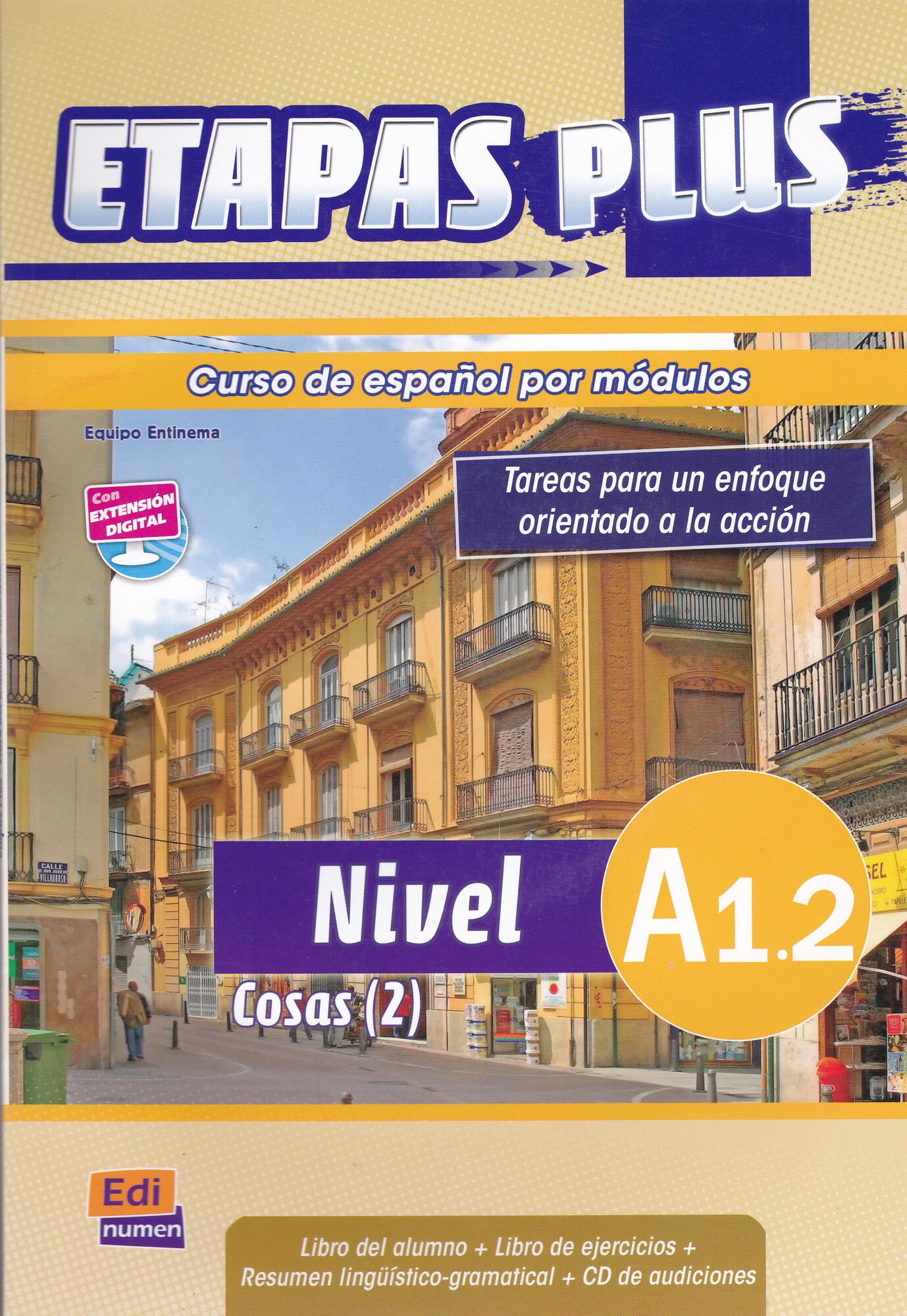 Etapas Plus A1.2 Alumno + Ejercicios + CD + Extensi?n digital - фото №1