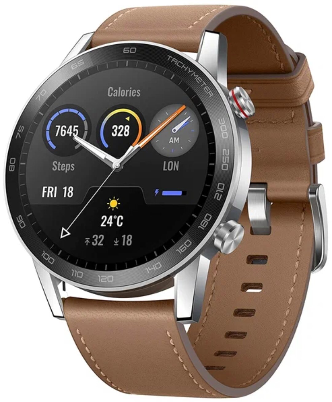 Умные часы HONOR MagicWatch 2 46 мм GPS , льняной коричневый
