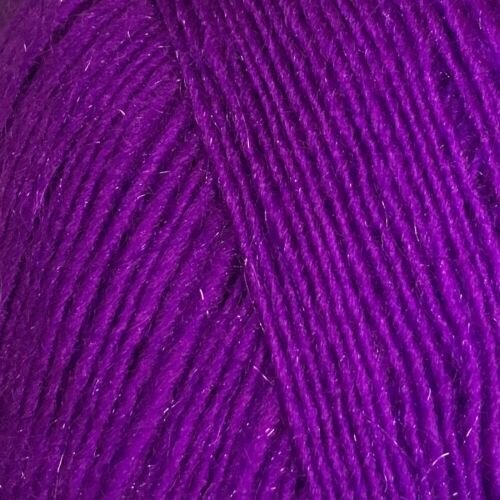 Пряжа Ассоль (Jina), фиолетовый - 1427, 30% мохер, 40% шелк, 30% акрил, 6 мотков, 50 г, 350 м.