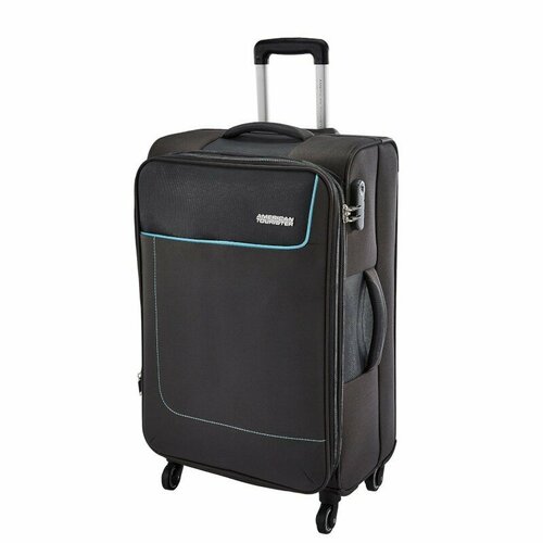 Чемодан American Tourister, 73 л, размер M, черный