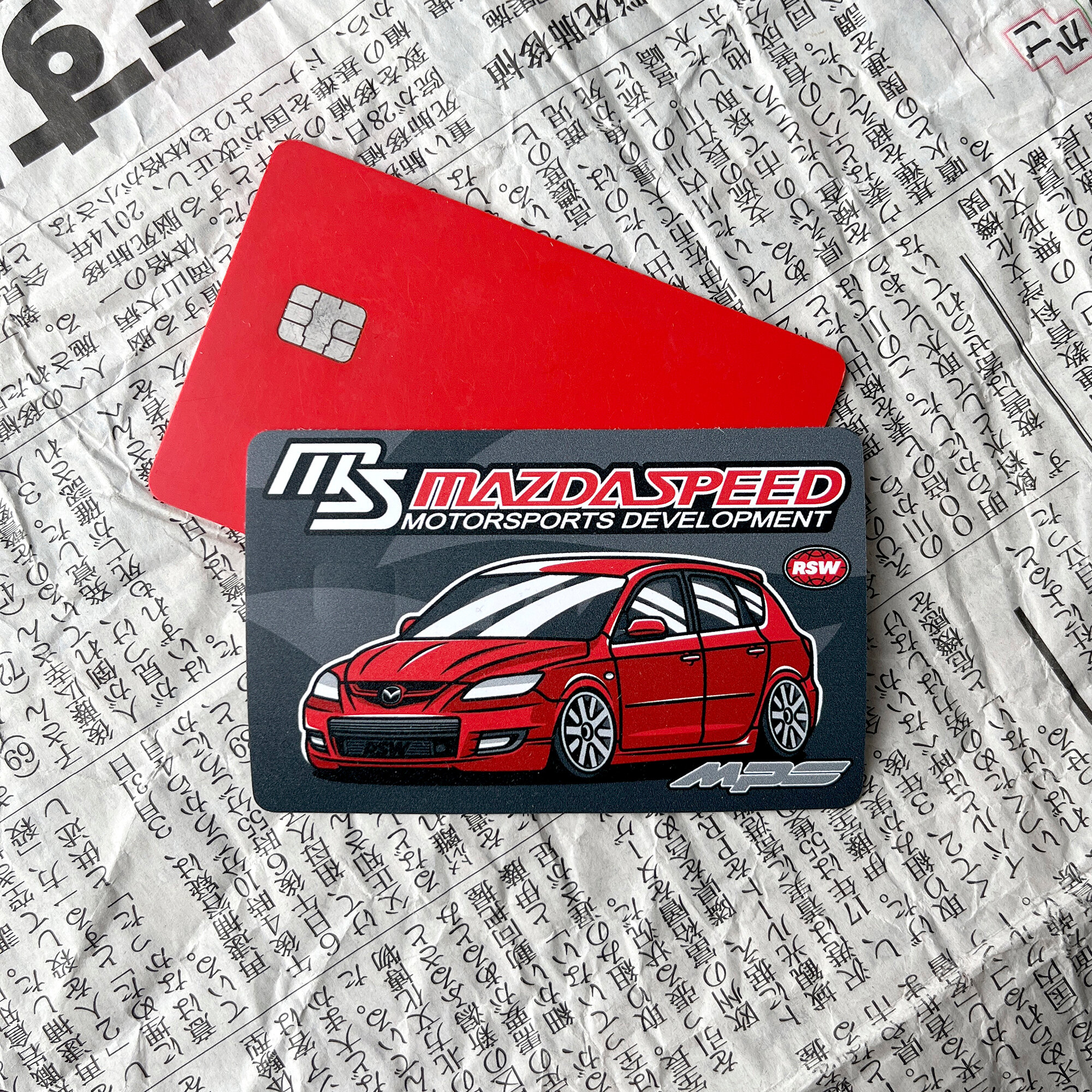 Наклейка на карту Mazda 3 MPS / Resource Stickers — фото 1