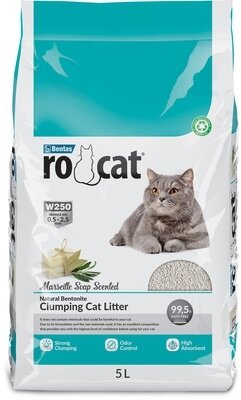 Ro Cat Ro Cat комкующийся наполнитель с ароматом без пыли марсельского мыла, пакет (Marsilla Soap) ROCT-1122-PE5L-0200, 4,25 кг