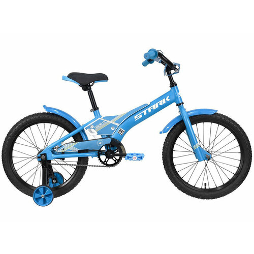 Детский велосипед Stark Tanuki 18 Boy год 2023 цвет Синий-Желтый 17148₽