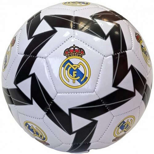 Мяч футбольный MEIK Real Madrid (PVC 2,5 мм, 315 гр. , маш. сш. ) (черный/белый)