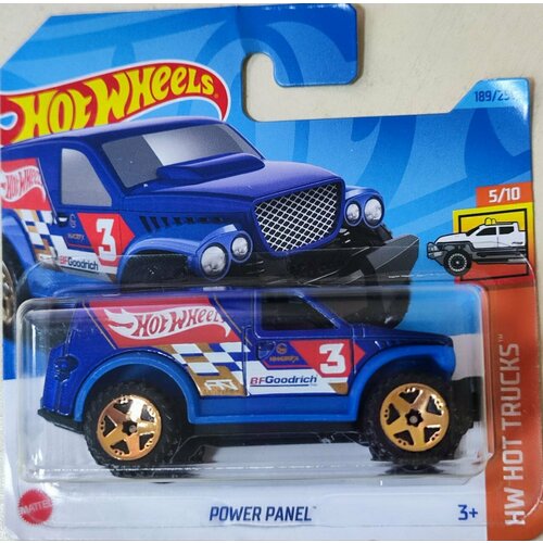 Hot Wheels Машинка базовой коллекции POWER PANEL синяя 5785/HKJ01