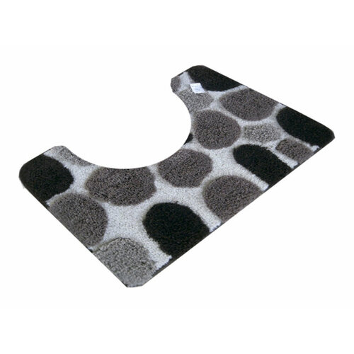 Коврик для туалета лора 55х55 см микрофибра коричневый 3293₽