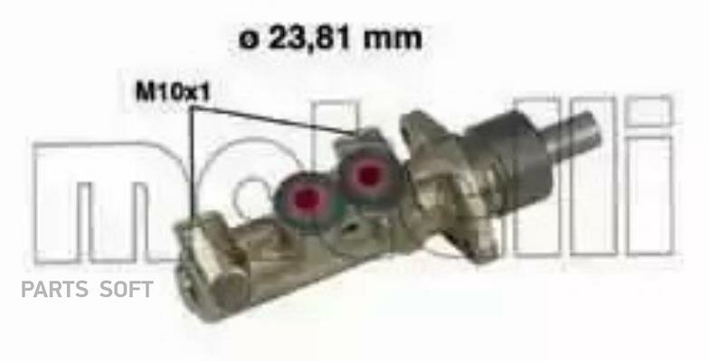 METELLI 050252 05-0252, Главный тормозной цилиндр METELLI Италия