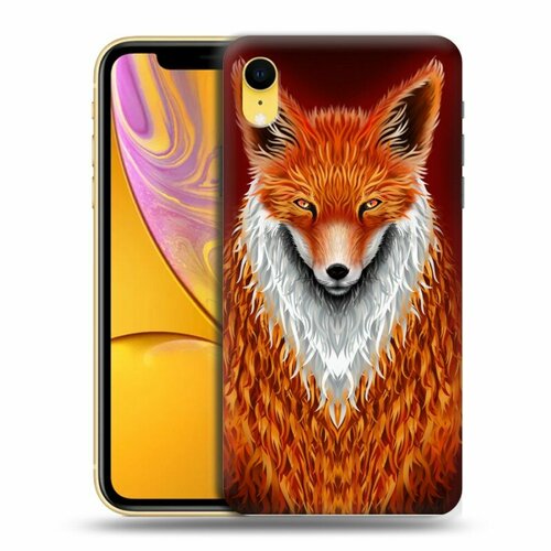 Дизайнерский силиконовый чехол для Iphone Xr Лиса