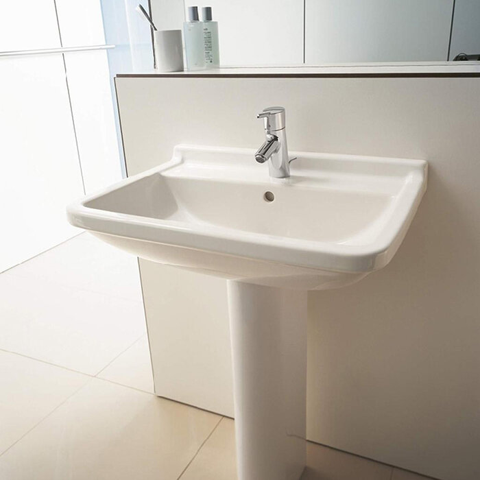 Duravit Starck 3 Раковина подвесная прямоугольная с 1 отв 65x48,5x20h см, цвет: белый 300650000 0300550000