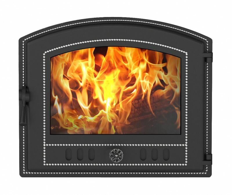 Дверка везувий каминная 224 (Антрацит)