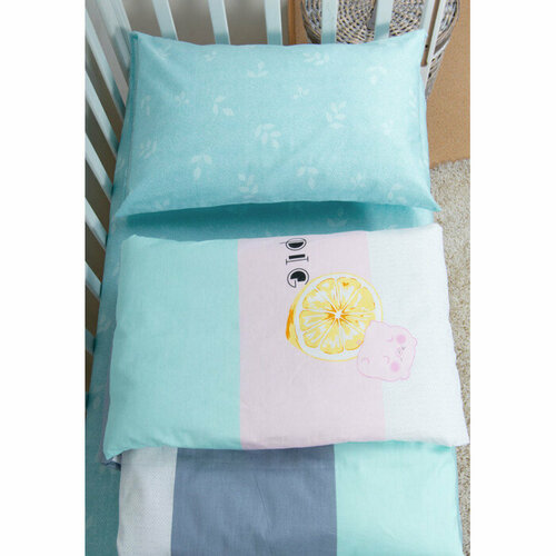 Сатин Поросёнок 160x80 см 3 предмета Поросенок в полоску 2106₽