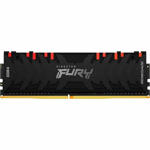 Модуль памяти 8GB Kingston DDR4 4000 DIMM FURY Renegade Black RGB XMP модуль памяти kingston 8gb ddr4 2666mhz dimm fury beast black rgb pnp