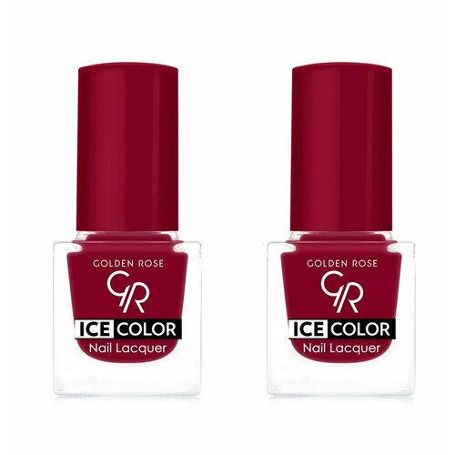 Golden Rose Лак для ногтей Ice Color, тон 126, 6 мл, 2 штуки