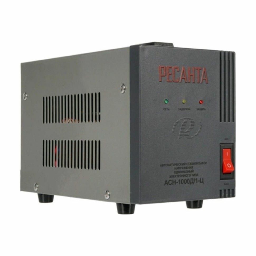 Однофазный стабилизатор напряжения РЕСАНТА АСН-1000Д/1-Ц для газового котла, 220В