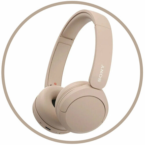 WH-CH520C беспроводные наушники Sony цвет бежевый 631200₽