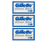 Gillette Silver Blue двусторонние лезвия для Т-образного станка д...