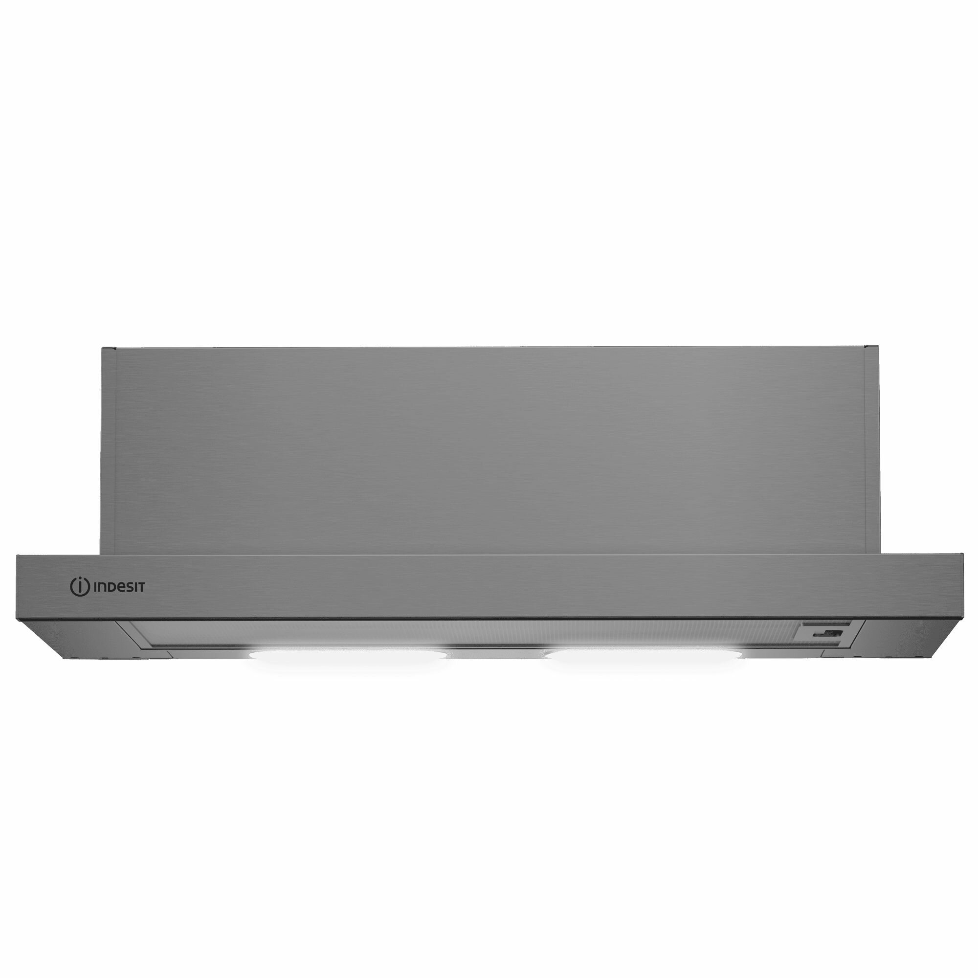 Вытяжка телескопическая встраиваемая INDESIT INT 62HRX, серебристый