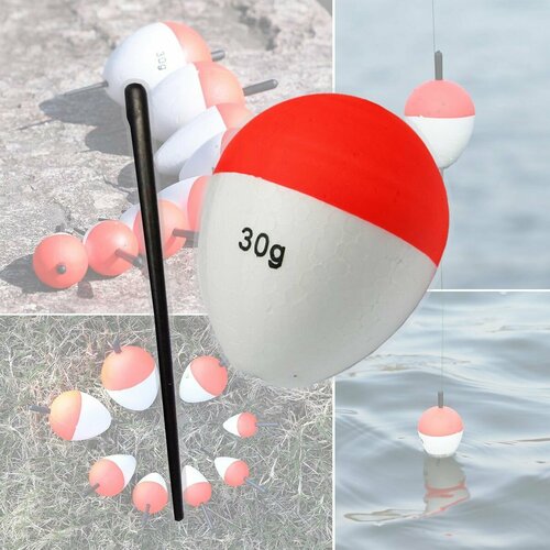 5 шт. Поплавок живцовый Щучий 30 гр. пенопластовый