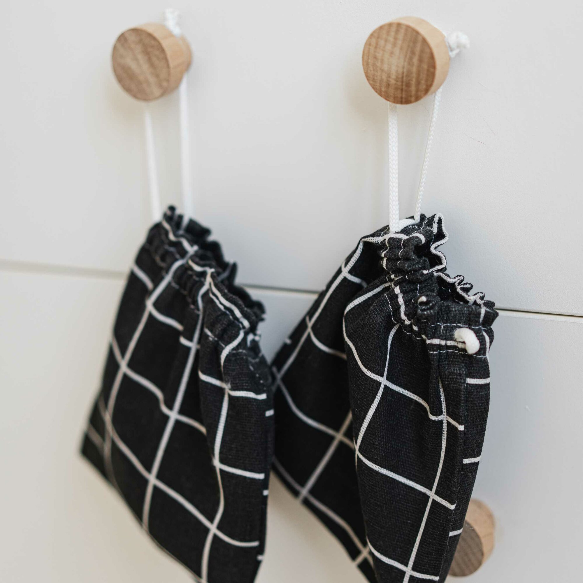 Набор хлопковых мешочков, благое дело, черный, 14*17 см, 3 штуки