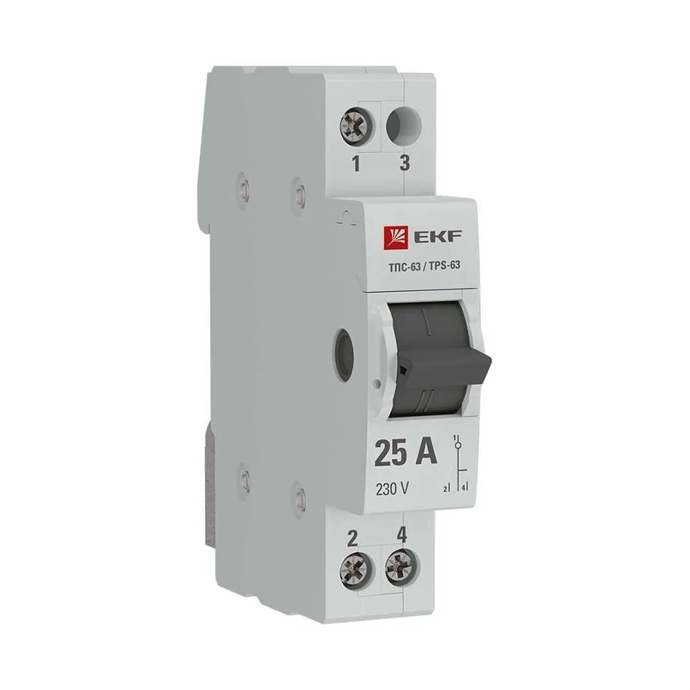 Трехпозиционный переключатель EKF ТПС-63 1P 25А PROxima TPS125