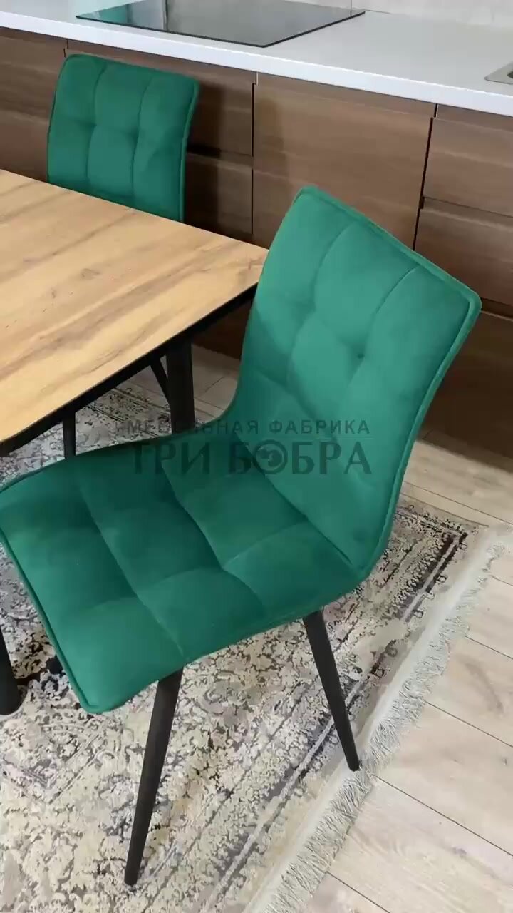 Стол кухонный раздвижной, Дуб вотан, стулья для кухни комплект 4 шт, обеденная группа — фото 1